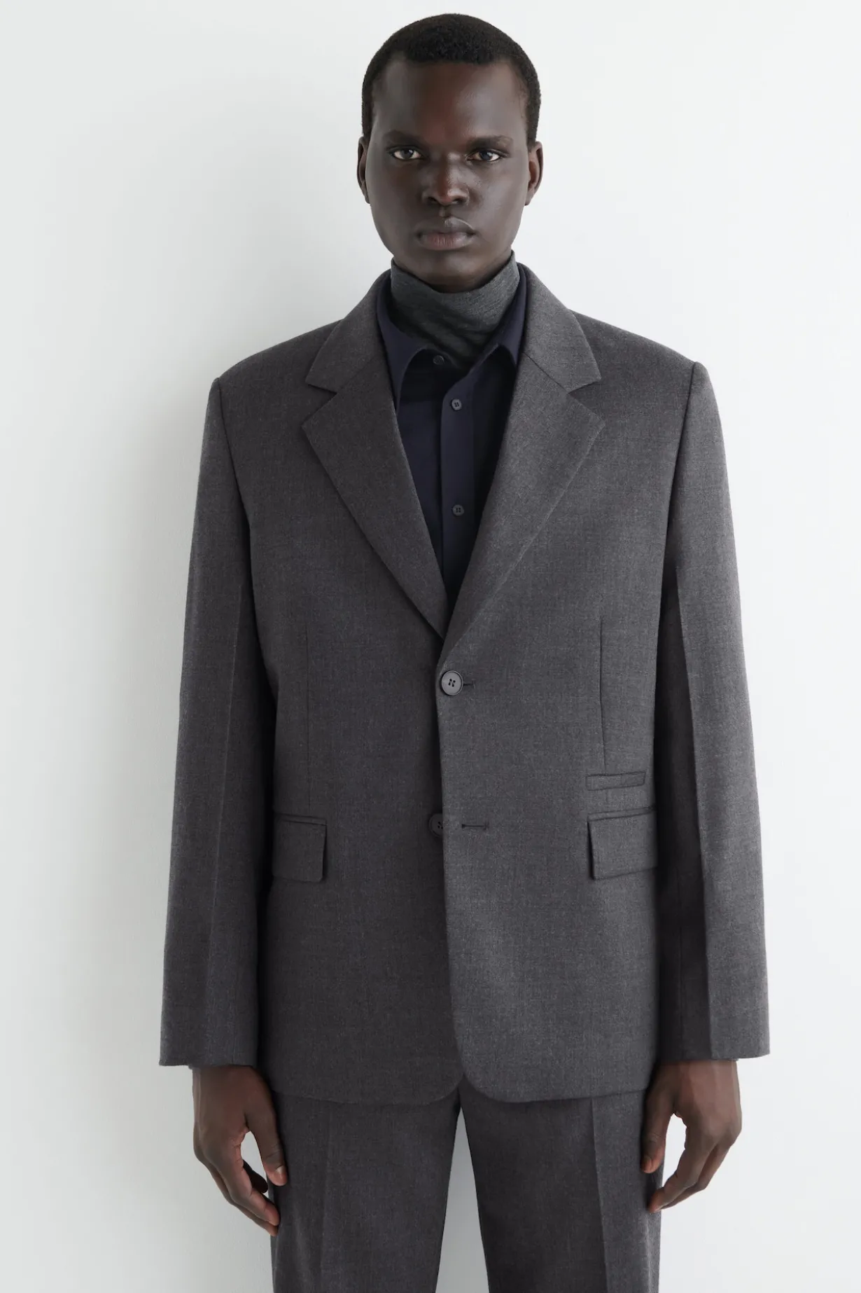 SINGLE-BREASTED WOOL BLAZER
