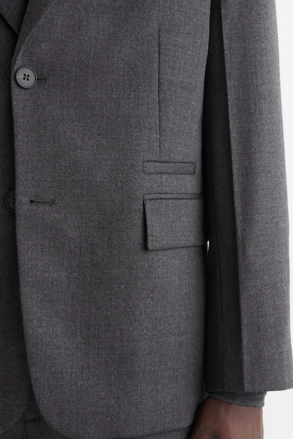 SINGLE-BREASTED WOOL BLAZER
