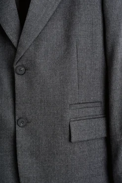 SINGLE-BREASTED WOOL BLAZER