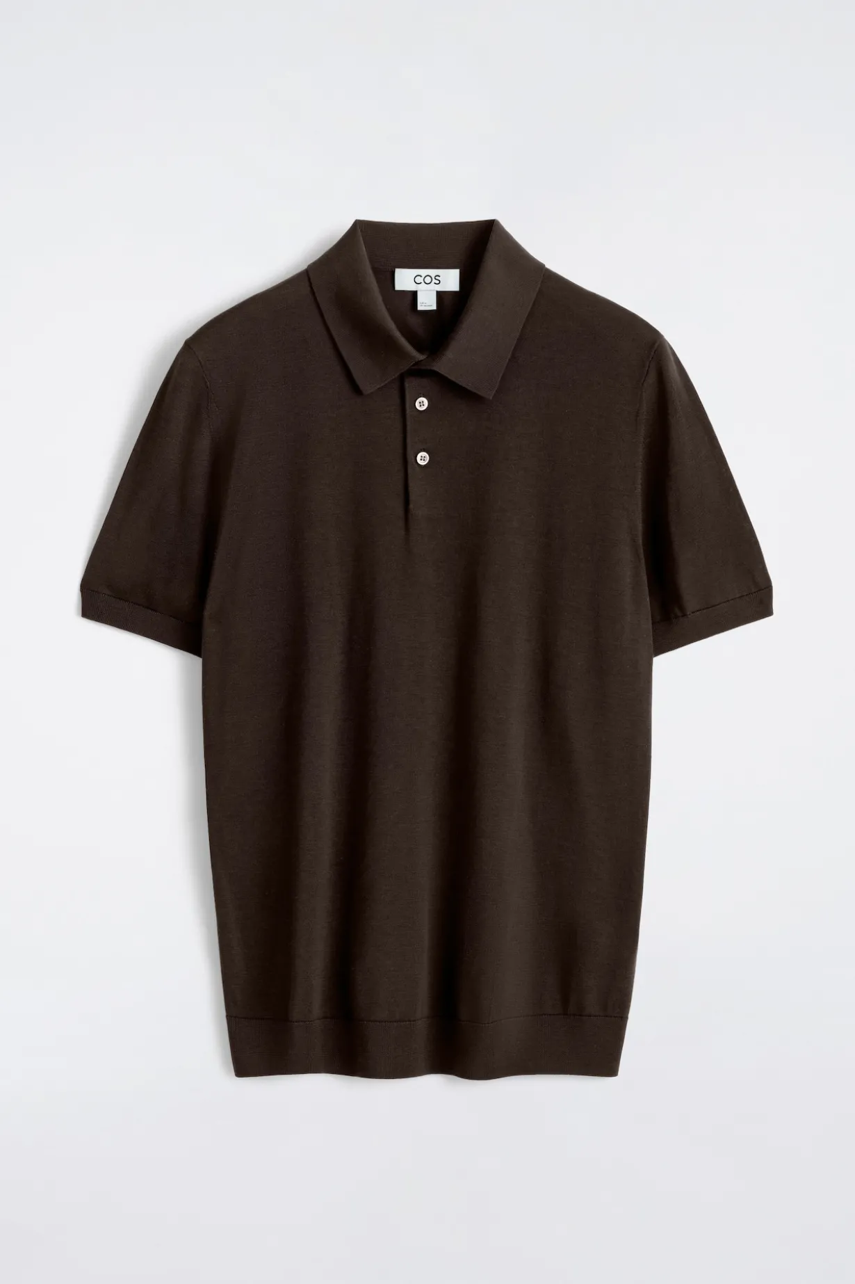 SLIM KNITTED SILK POLO SHIRT