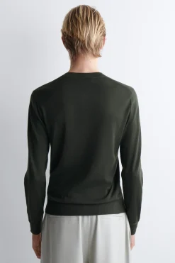 SLIM MERINO WOOL HENLEY TOP
