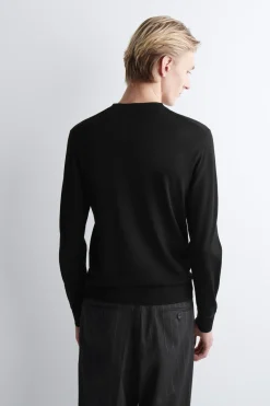 SLIM MERINO WOOL HENLEY TOP
