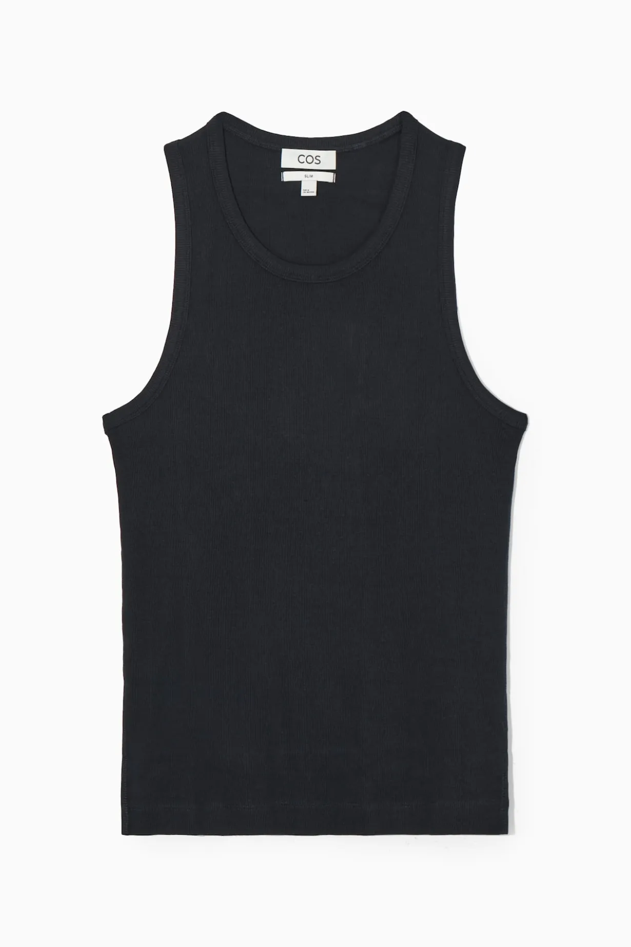 SLIM RIBBED COTTON TANK TOP