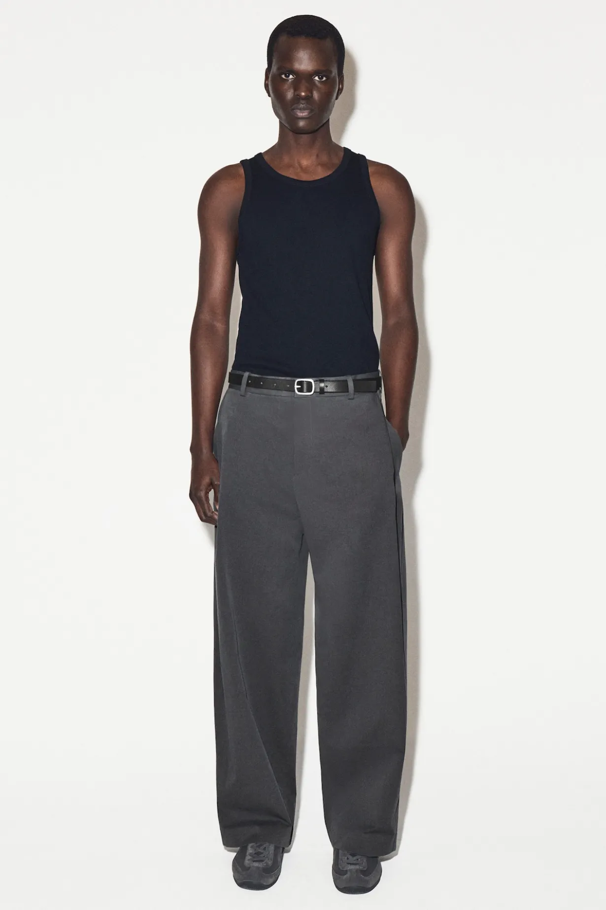 SLIM RIBBED COTTON TANK TOP