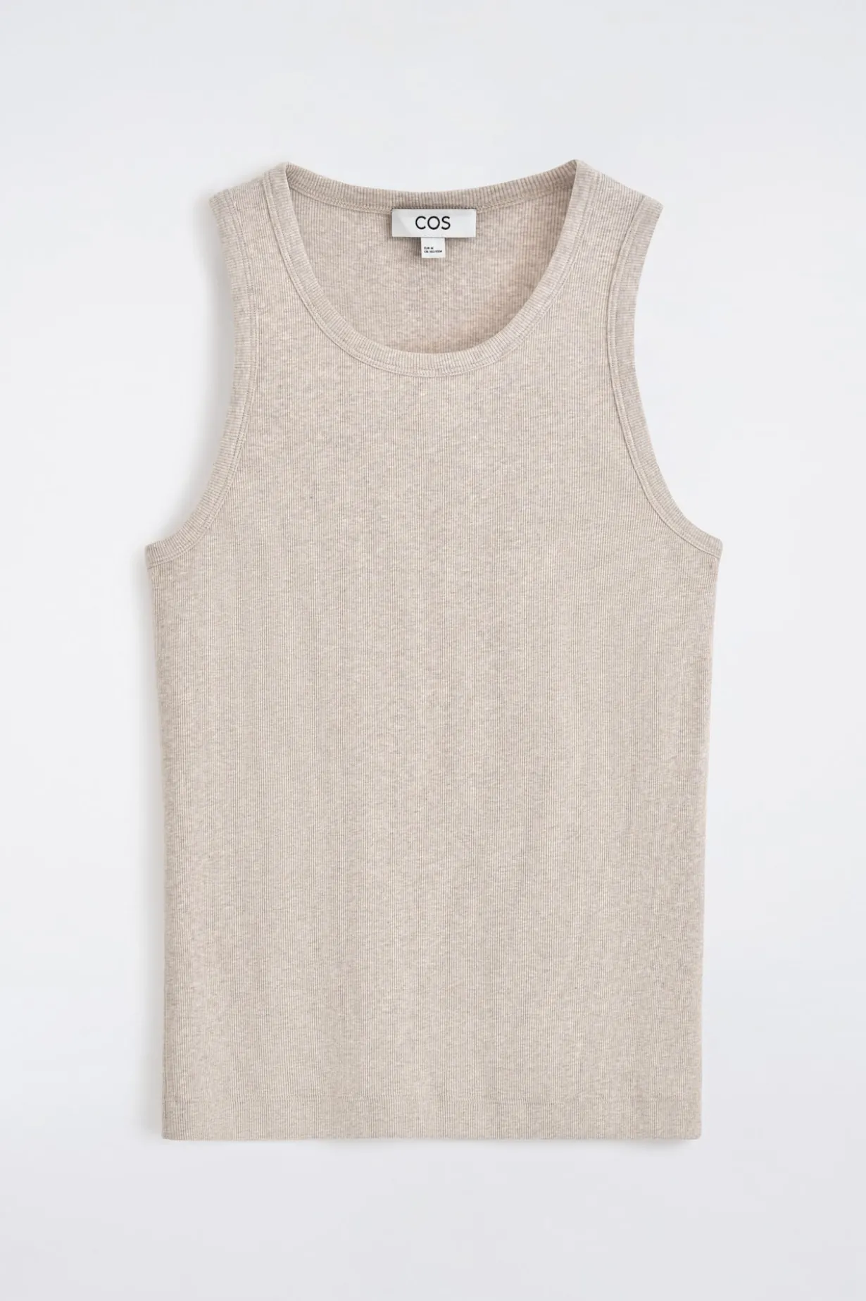 SLIM RIBBED COTTON TANK TOP