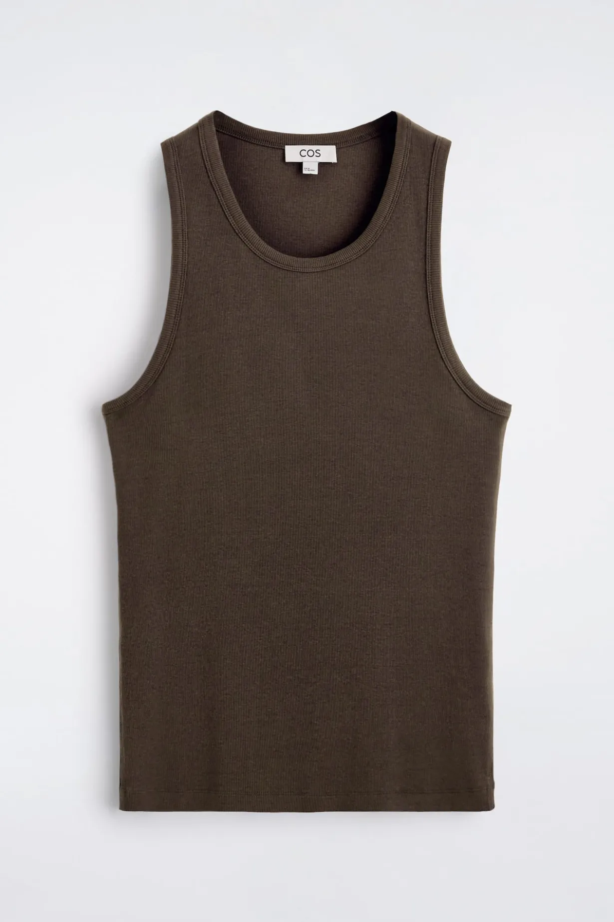 SLIM RIBBED COTTON TANK TOP