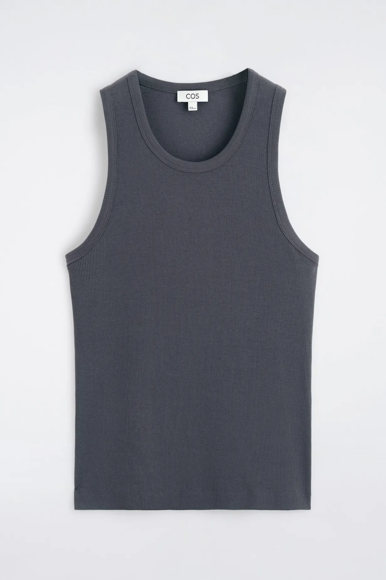 SLIM RIBBED COTTON TANK TOP