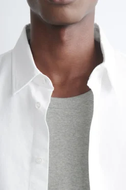 SLIM RIBBED COTTON TANK TOP