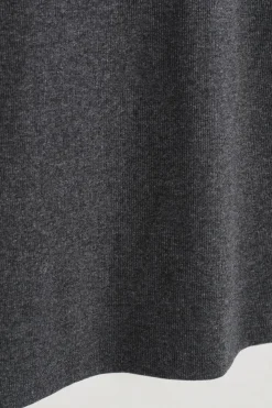 SLIM RIBBED COTTON T-SHIRT