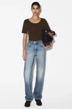 SLIM SCOOP-NECK COTTON T-SHIRT