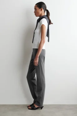 SLIM STRAIGHT-LEG PANTS