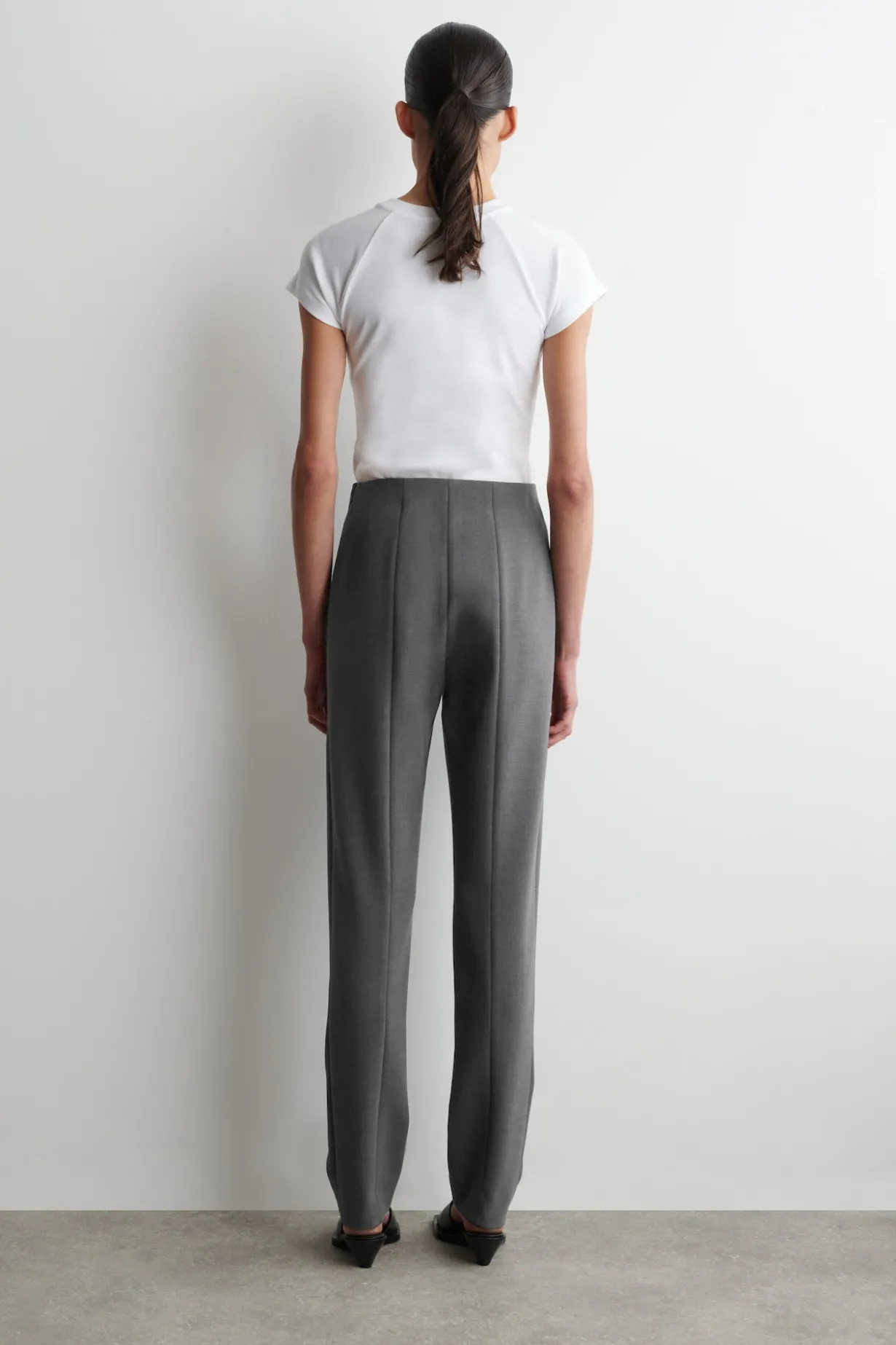 SLIM STRAIGHT-LEG PANTS