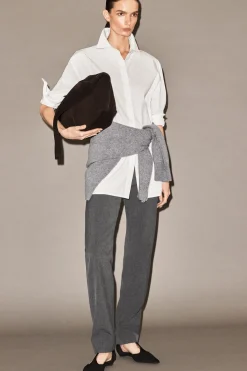 SLIM STRAIGHT-LEG PANTS
