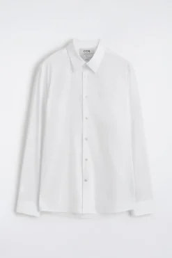 SLIM TAILORED COTTON-POPLIN SHIRT