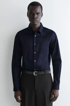 SLIM TAILORED POPLIN SHIRT
