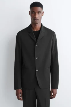SLIM UNSTRUCTURED TECH-TWILL BLAZER