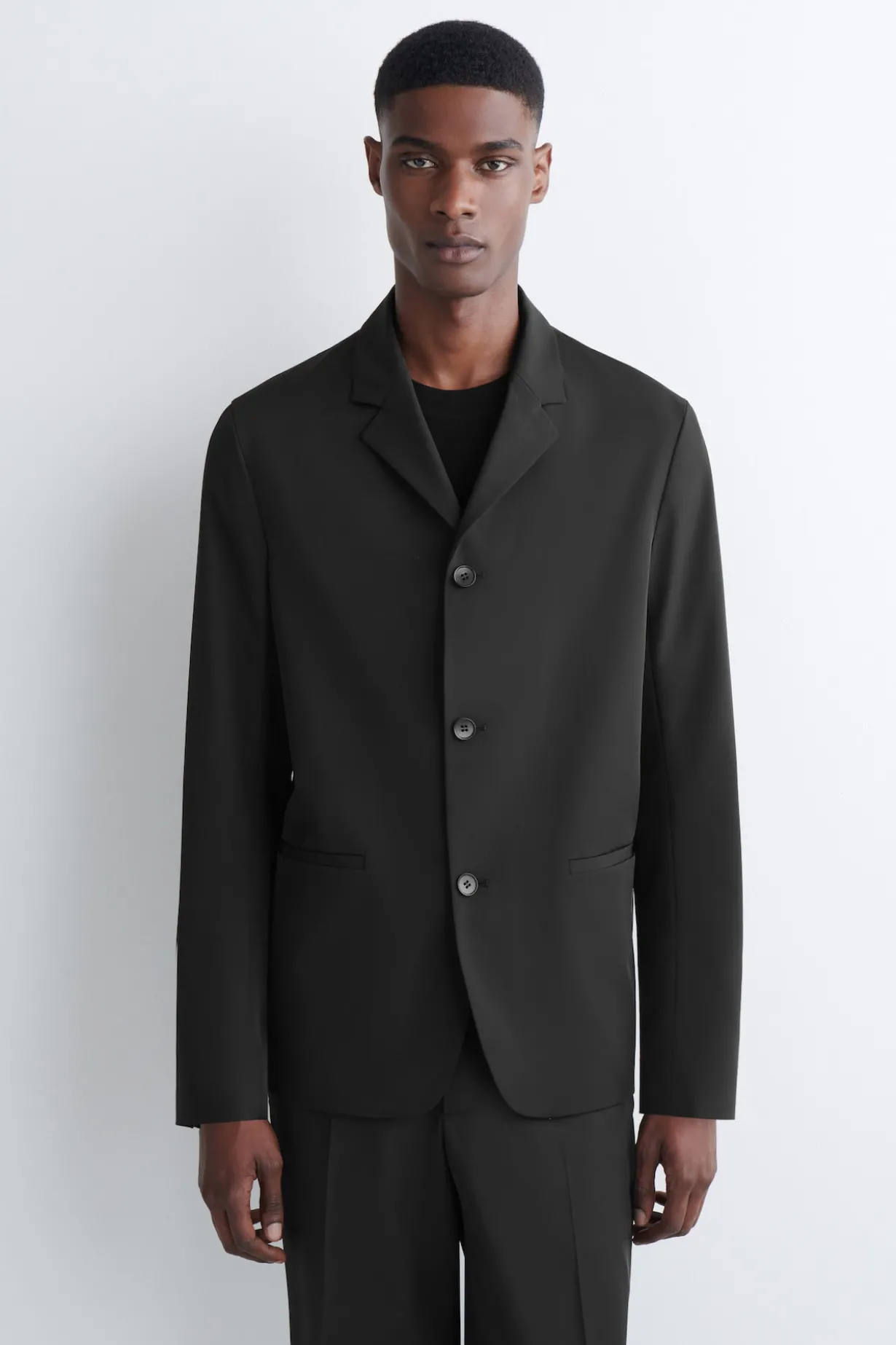 SLIM UNSTRUCTURED TECH-TWILL BLAZER
