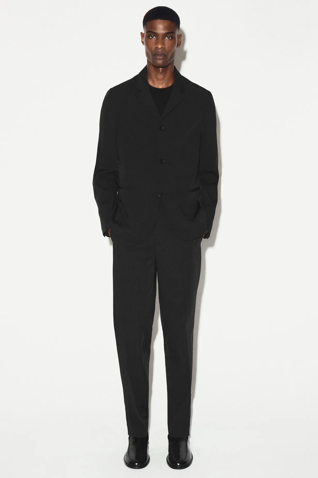 SLIM UNSTRUCTURED TECH-TWILL BLAZER
