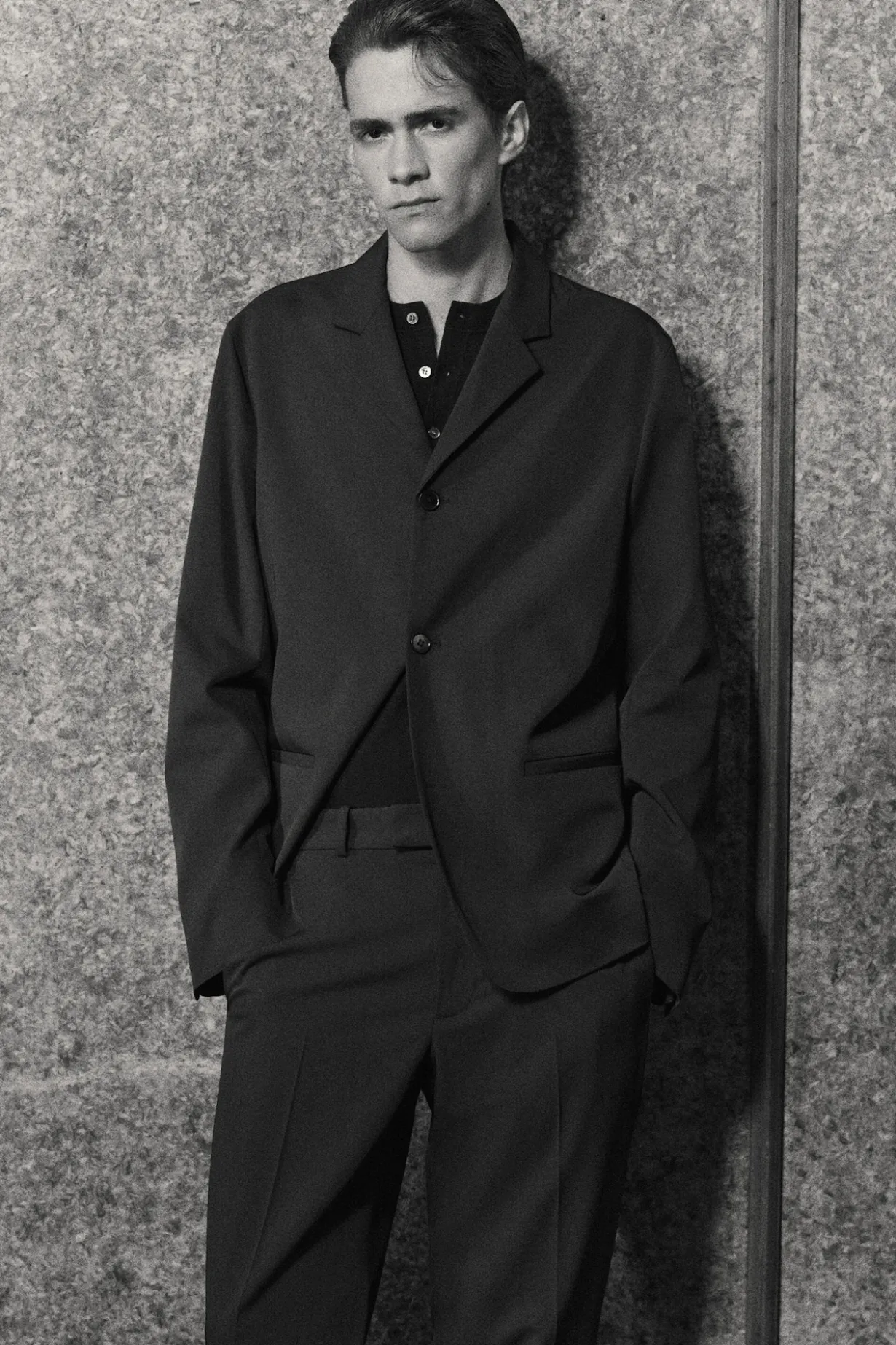 SLIM UNSTRUCTURED TECH-TWILL BLAZER