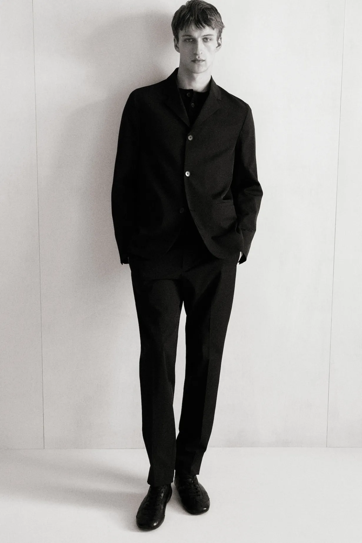 SLIM UNSTRUCTURED TECH-TWILL BLAZER
