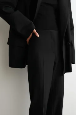 SLIM WOOL-BLEND PANTS