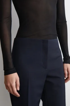 SLIM WOOL-BLEND PANTS