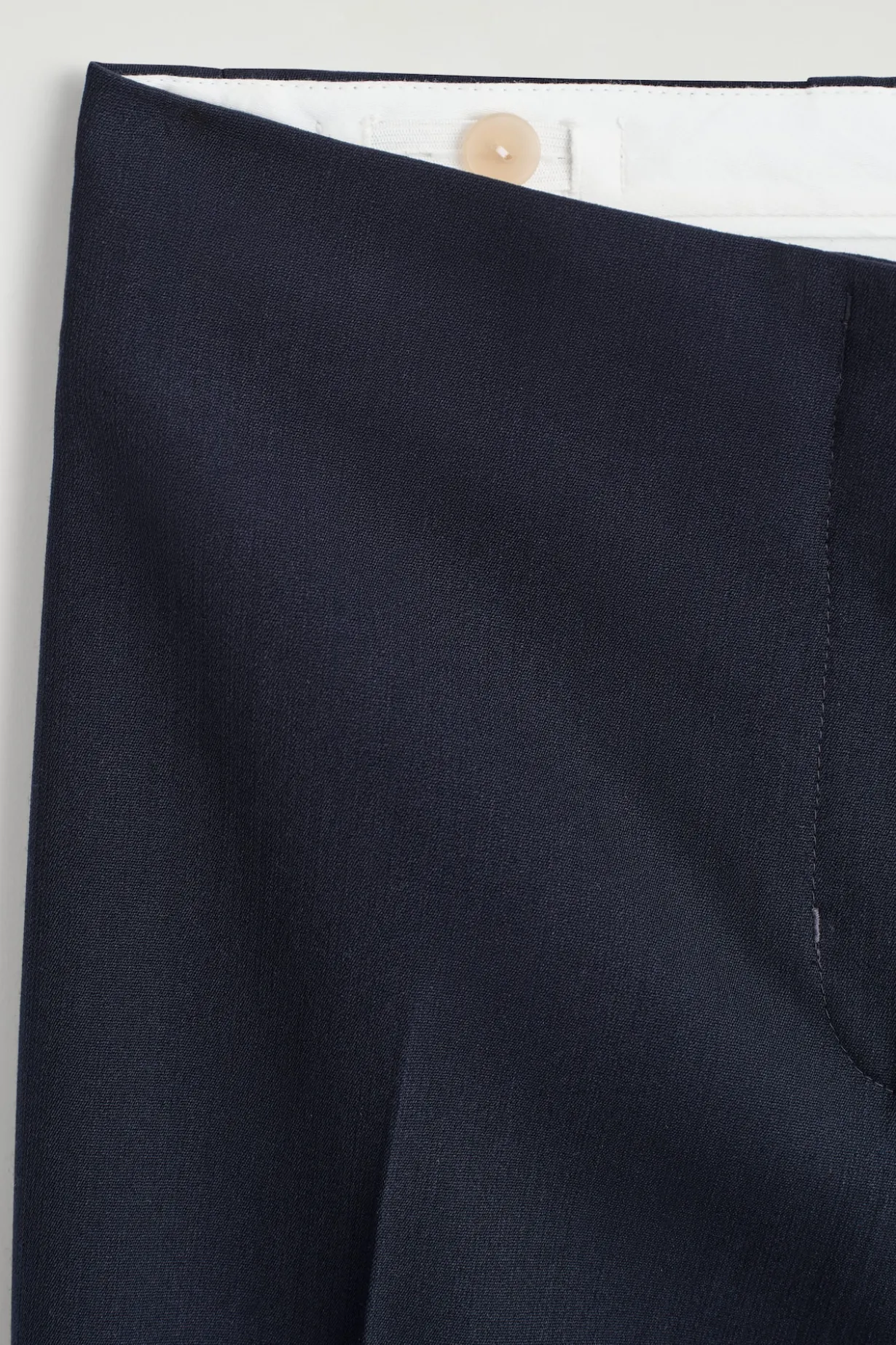 SLIM WOOL-BLEND PANTS
