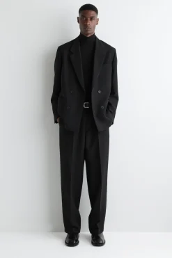SLIM WOOL-JERSEY ROLLNECK TOP