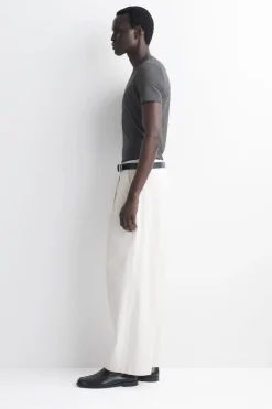 SLIM-FIT COTTON CREPE LIGHTWEIGHT T-SHIRT