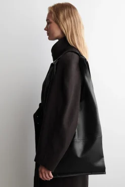 SLOUCHY TOTE BAG - LEATHER