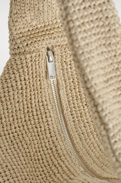 SLOUCHY TOTE BAG - RAFFIA