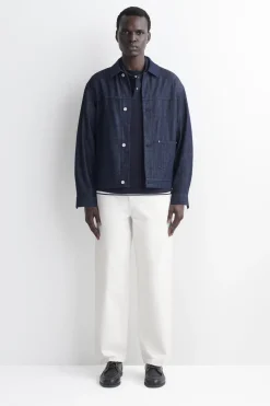 SNAP-BUTTON COTTON POLO SHIRT