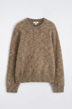 SPACE-DYED MOHAIR-BLEND CREW-NECK SWEATER