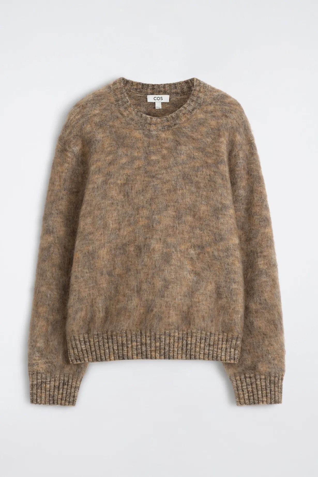 SPACE-DYED MOHAIR-BLEND CREW-NECK SWEATER
