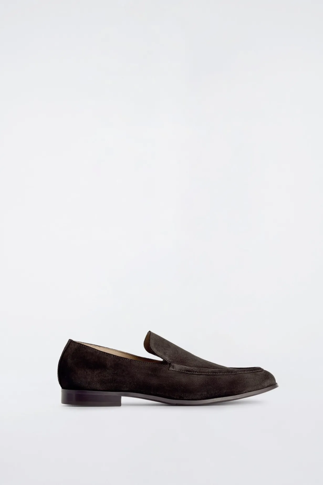 SPLIT SUEDE LOAFERS