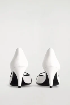 STRAP-DETAIL LEATHER PUMPS