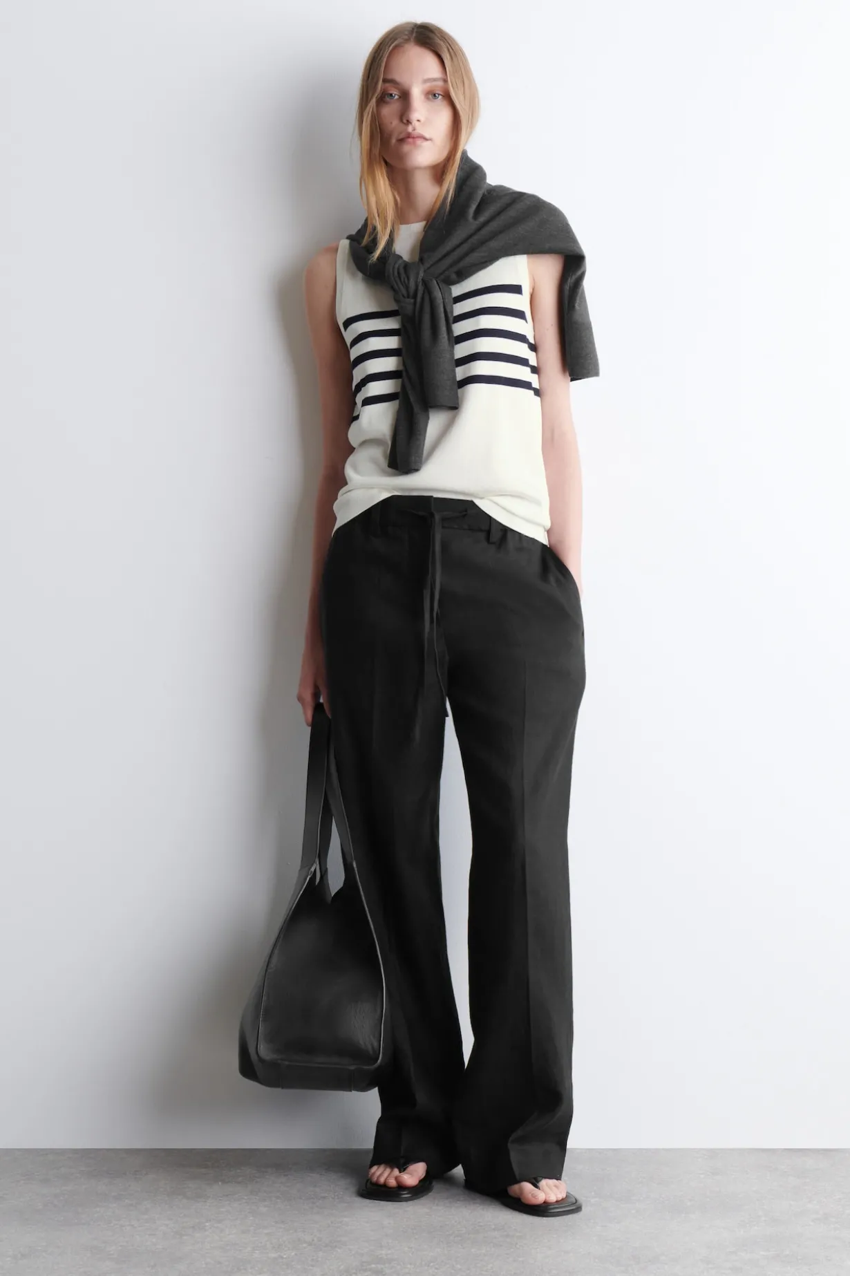 STRIPED KNITTED TANK TOP
