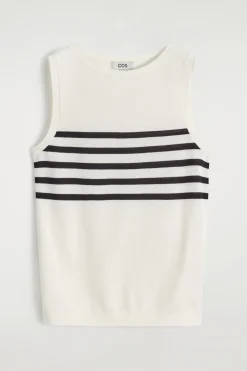 STRIPED KNITTED TANK TOP