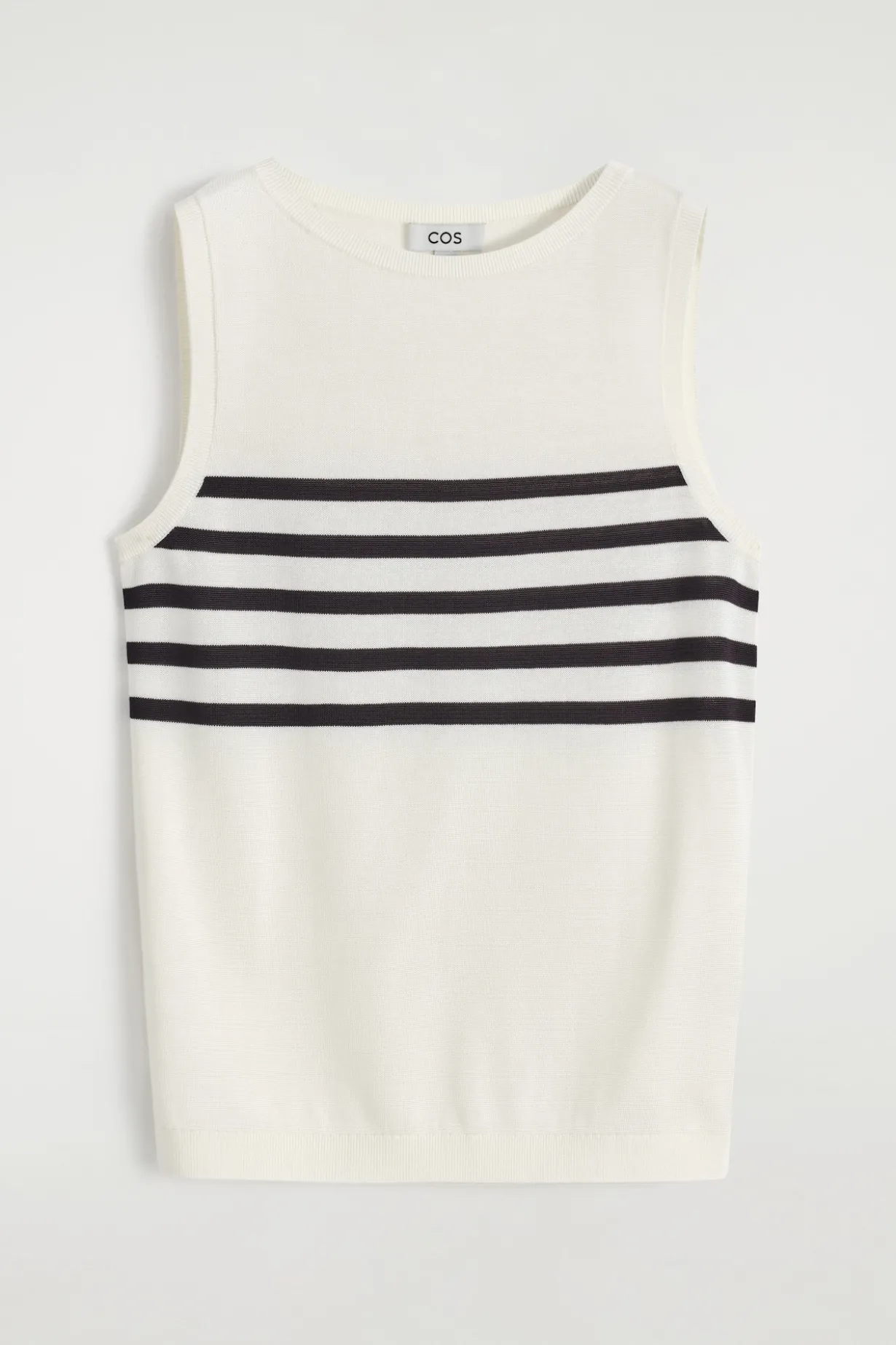 STRIPED KNITTED TANK TOP
