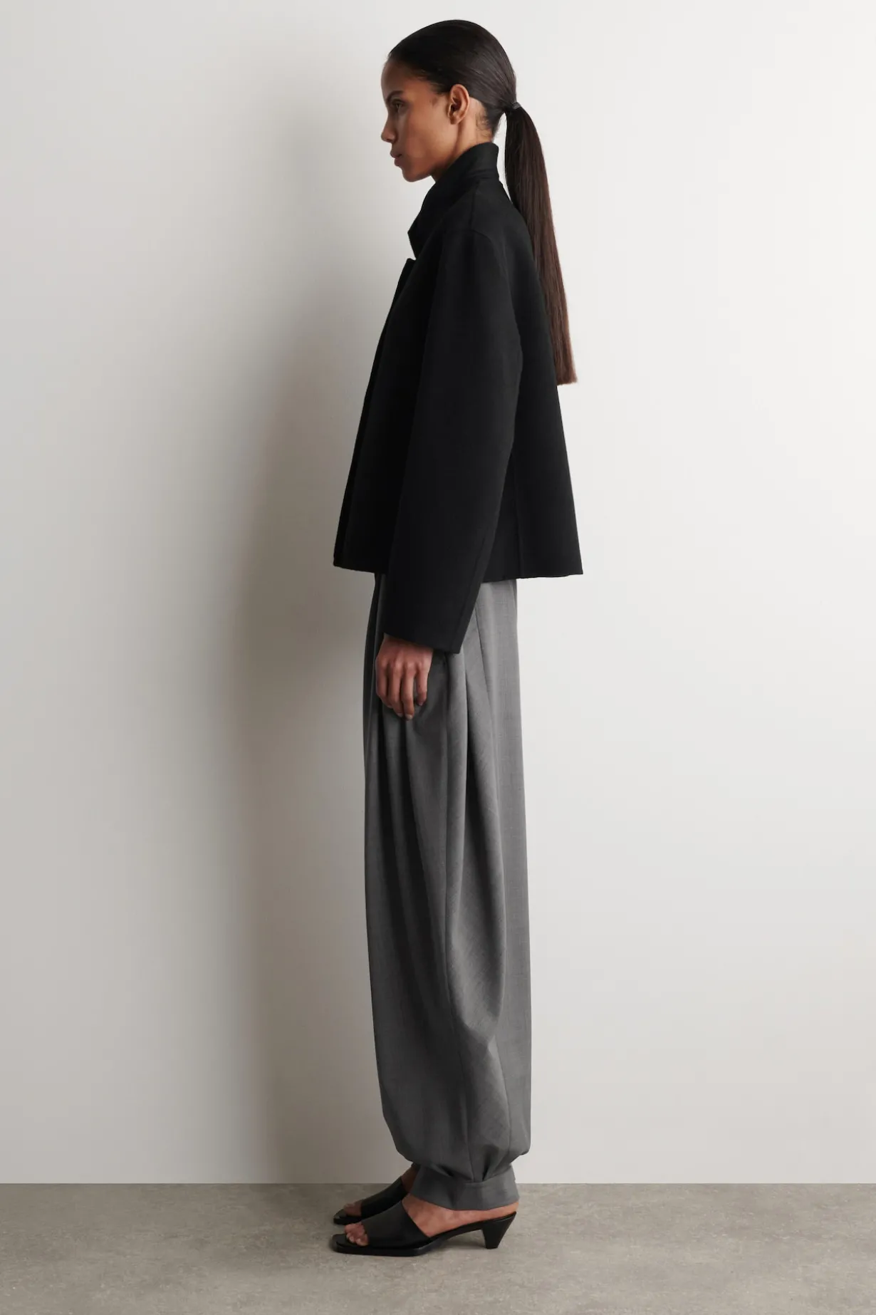 STRUCTURED DOUBLE-FACED WOOL JACKET