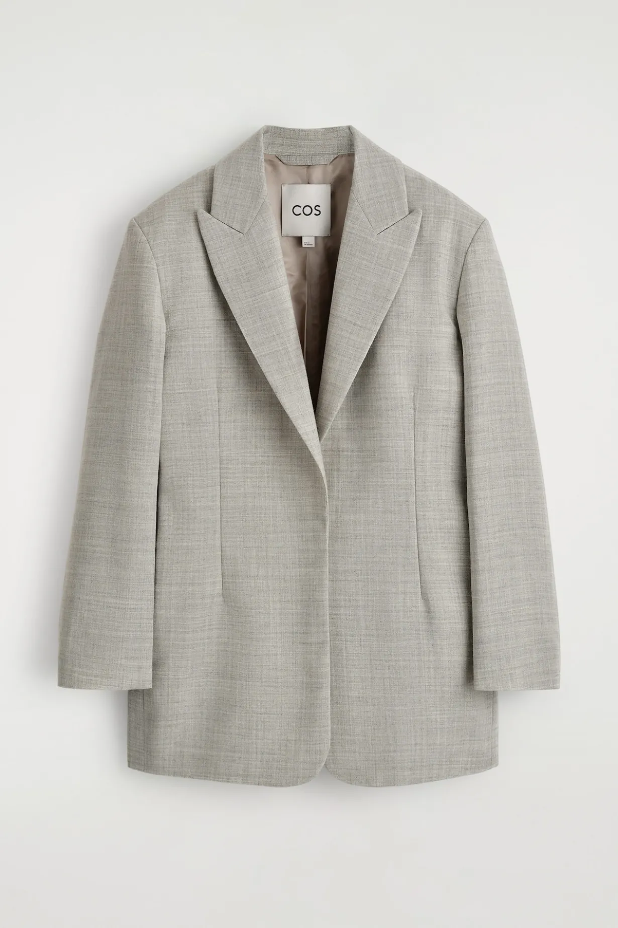 STRUCTURED WOOL-BLEND BLAZER