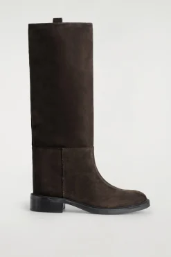 SUEDE RIDING BOOTS