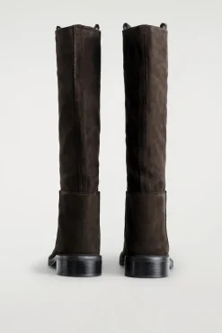SUEDE RIDING BOOTS