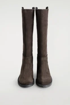 SUEDE RIDING BOOTS