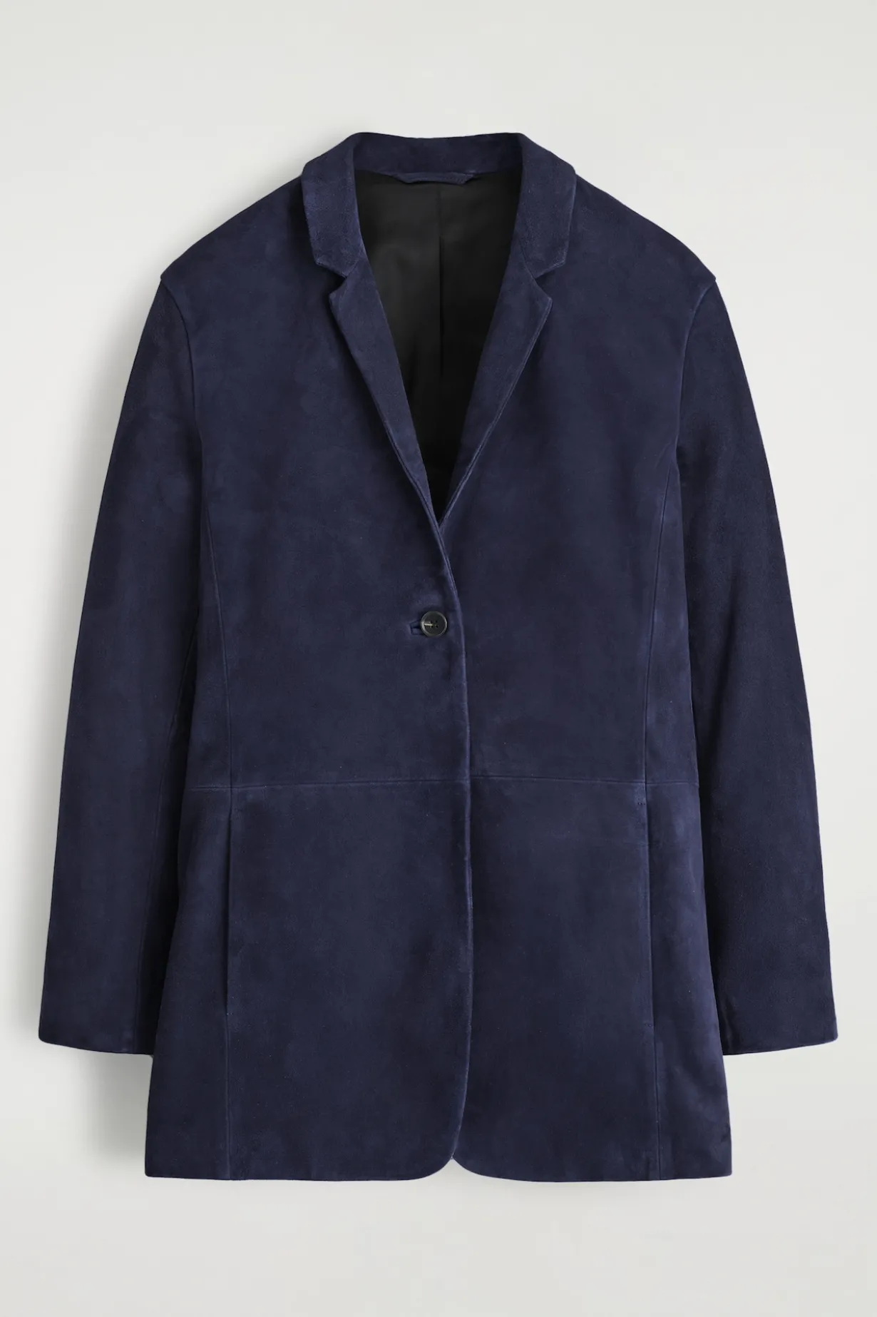 SUEDE SINGLE-BREASTED BLAZER
