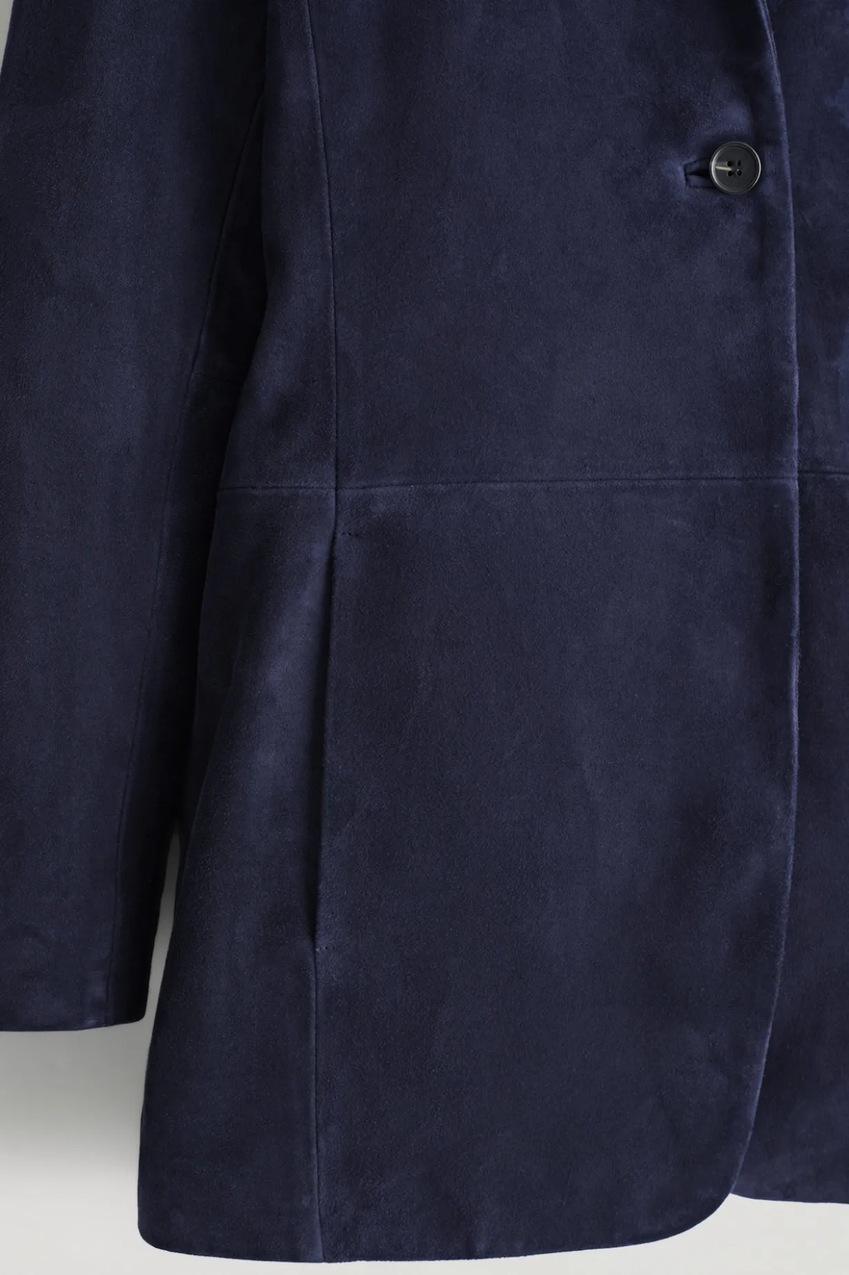 SUEDE SINGLE-BREASTED BLAZER