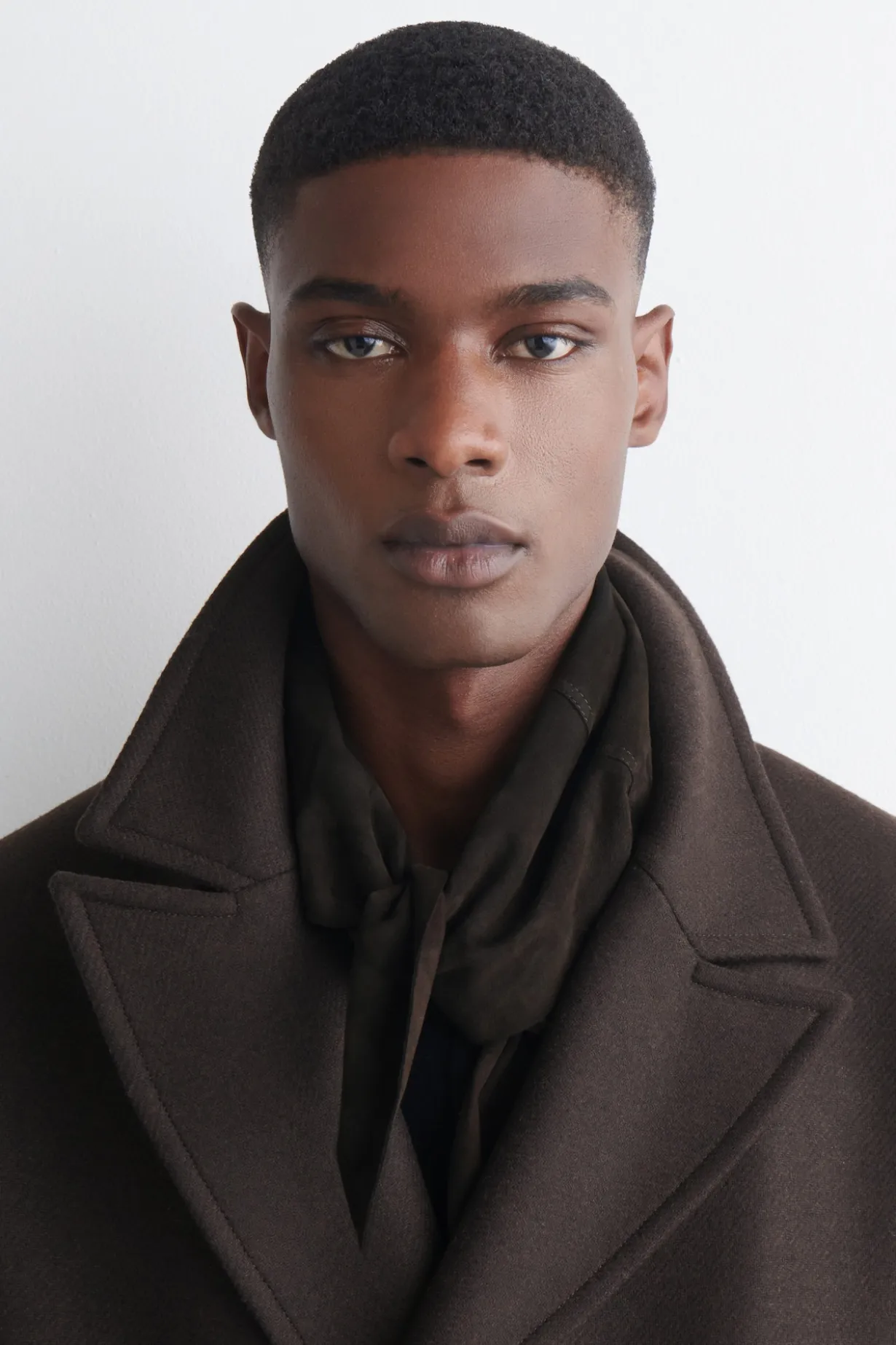 SUEDE TRIANGLE SCARF