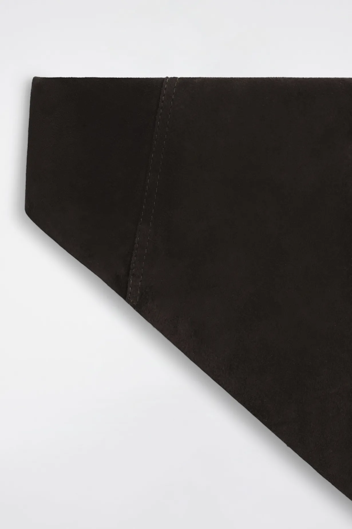 SUEDE TRIANGLE SCARF