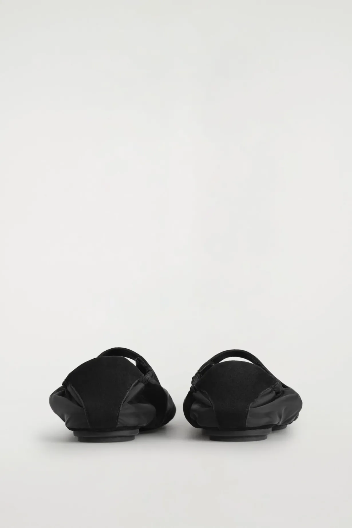 SUEDE-NYLON MARY-JANE SNEAKERS