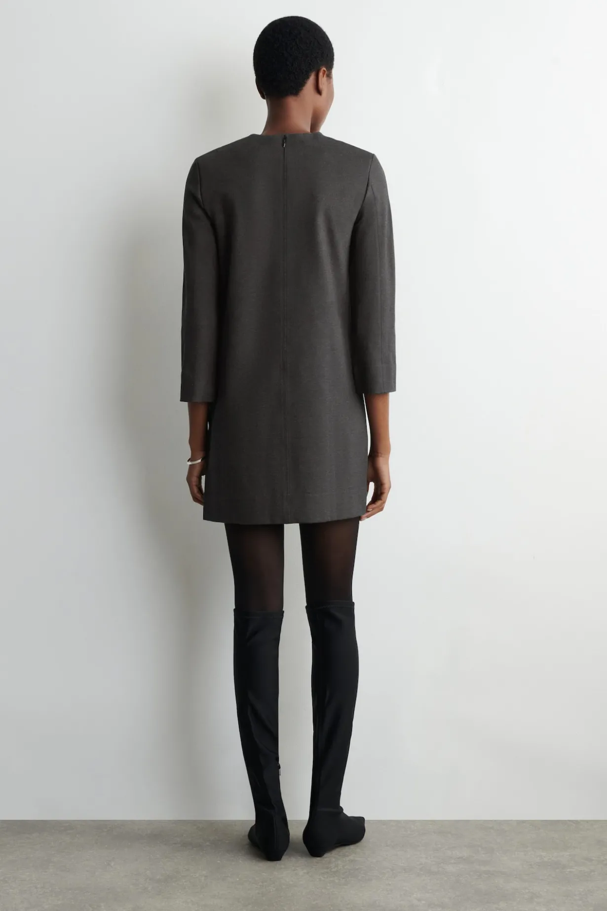 TAILORED JERSEY MINI DRESS